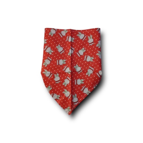 Μπαντάνα Red Polka Bunny Κόκκινη με Βούλες