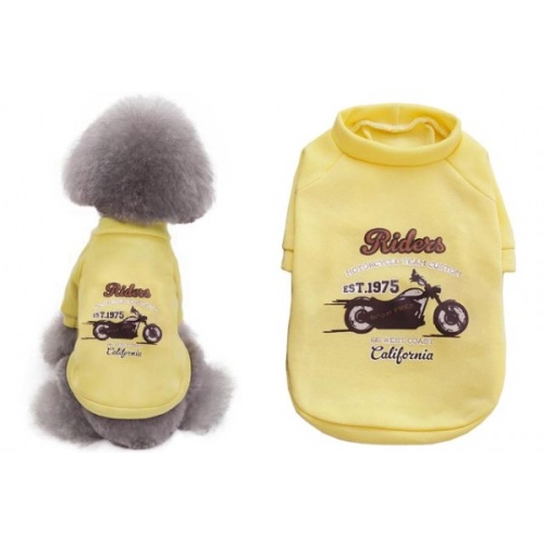 Ζεστό Φούτερ Σκύλου "Riders" – Κίτρινο & Στυλάτο! 🐶✨
