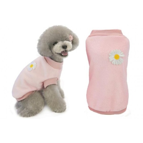 Απαλό Φούτερ Σκύλου "Daisy" – Ροζ & Ζεστό! 🐶✨