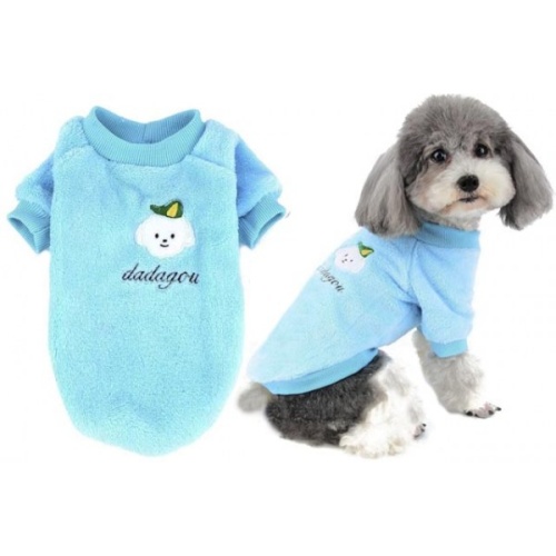 Απαλό Φούτερ Σκύλου "Cute Maltese" – Γαλάζιο & Αφράτο! 🐶✨